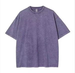 เสื้อยืดโอเวอร์ไซส์ผู้ชาย พิมพ์ลายโลโก้ตามสั่ง แขนสั้น คอกลม ผ้าคอตตอนเจอร์ซีย์ 100% ทรงพอดีตัว สไตล์สตรีท พิมพ์ลายภาพด้านหลัง - Product Image 4