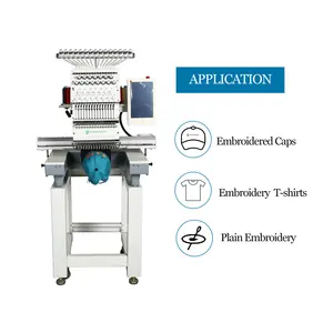 Promaker 15 Needles Single Head Computer Industrial Embroidery Machine With Frame