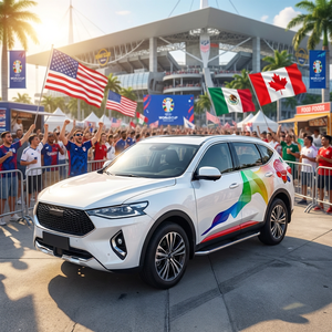 Pegatina Personalizada para Auto de la Copa Mundial de Fútbol 2026, Calcomanía de la Bandera Nacional, <span class=keywords><strong>Vinilo</strong></span> Impermeable para Decoración de Autos para Fanáticos de EE. UU., Canadá y México - Product Image 2