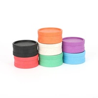 Moulin à épices biodégradable 55 mm avec logo personnalisé, en fibres végétales, vente en gros, moulin à tabac, moulin à herbes