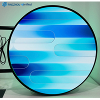 Para Publicidad Exterior, Pancartas Publicitarias Personalizadas con Pantallas LED Circulares de Doble Cara, Pantallas LED a Todo Color P2.5