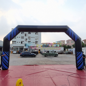 Commercial grade arco publicitario hinchable <b>inflatable</b> blue archway with customized banner for outdoor sporting events - Product Image 5