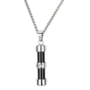 D017 ионный баланс бренда инфракрасный силовой цилиндр кулон турмалиновый Германий ожерелье для женщин мужчин