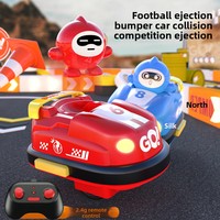 Voitures tamponneuses électriques pour deux joueurs, avec fonctions de combat, de drift, de compétition, de catapulte, de football et de karting, pour l'interaction parent-enfant