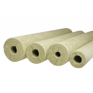 Tubo in Lana di <span class=keywords><strong>Roccia</strong></span> Isolante Ignifugo a Prezzo di Fabbrica, 120 Kg/m³, Materiali Isolanti Termici in Lana di <span class=keywords><strong>Roccia</strong></span> - Product Image 1