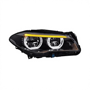 Conçu spécifiquement pour les modèles de la Série 5 F10/F18 2011-2017, ensemble de phares modifiés avec feux de jour LED 12V Modif - Product Image 5