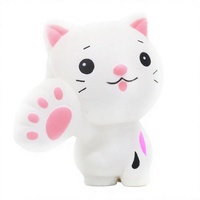 Mainan Squishy Kucing Keberuntungan Jumbo dari Busa PU yang Lucu, Kawaii, Slow Rising, Pereda Stres untuk Anak-anak