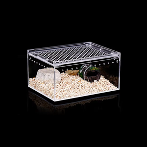 <span class=keywords><strong>ตู้</strong></span>เลี้ยงสัตว์เลื้อยคลานอะคริลิคแบบโปร่งใส ระบายอากาศได้ พร้อมช่องเก็บของแบบหมุนล็อคได้ - Product Image 3