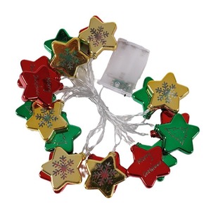 Christmas <b>Ball</b> <b>LED</b> String Lights Solar DC Battery Operated Plastic 10LED Decor for Christmas Tree - Product Image 6