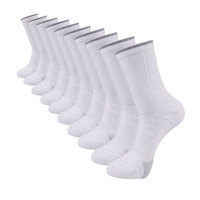 Chaussettes de sport haute performance pour hommes, compression renforcée de la voûte plantaire, amorties, antidérapantes et résistantes à l'abrasion