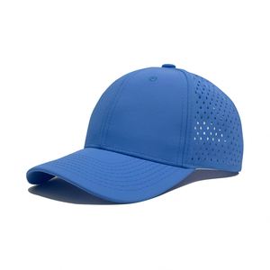 Casquette de baseball classique personnalisable à 5 panneaux, maille respirante 100 % polyester, fermeture à boucle en cuivre doré, texte et logo personnalisables, plusieurs options - Product Image 2