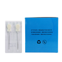 LuoYaShanChuan Couteau à aiguille jetable ultra-micro, manche en plastique, stérilisé à l'oxyde d'éthylène, 100 pièces/boîte