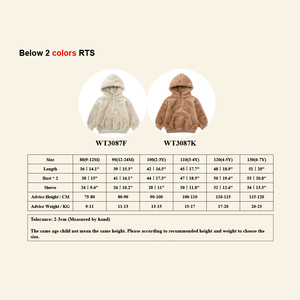 Cappotto Invernale alla Moda per Bambini, Outfit Caldo, Top Carino, Abbigliamento per Bambine, Felpa con Cappuccio Orsetto Teddy - Product Image 3