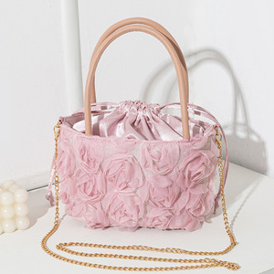 Nouveau fée dîner Banquet femme chinois sac Cheongsam sac à main dentelle fleurs cordon embrayages sac de soirée - Product Image 1