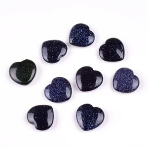 Piedra de Cristal de Corazón de Arenisca Azul Estilo Bohemio, Precio de Fábrica al por Mayor, Tendencia de Moda para Decoración del Hogar Única y Regalos Navideños - Product Image 1