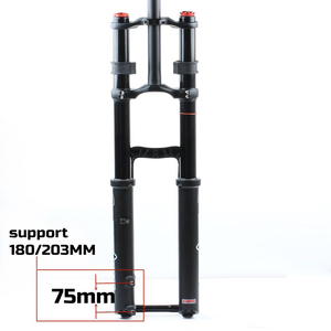 Himaloo — fourche à Suspension de vélo à Double couronne <span class=keywords><strong>DH</strong></span> AM, pièce de bicyclette, à Air, 110mm x 20mm, 26/27 <span class=keywords><strong>pouces</strong></span>, <span class=keywords><strong>vtt</strong></span>, 3.0 - Product Image 4