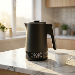 Factory Price 1.7L Portable Kettle With Digital Display 304 Stainless Steel for Home Use Water Boiler Kettle Factory Pr - Product Image 1