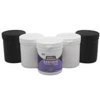 Bocaux en plastique PP personnalisables 150ml-1.2L avec couvercle à vis en aluminium de qualité alimentaire pour emballage de biscuits, snacks et aliments pour bébés, sérigraphie