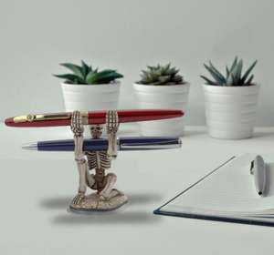 إبداعي رف سطح المكتب هيكل عظمي ديكور القرطاسية الحرف اليدوية الراتنج - Product Image 6