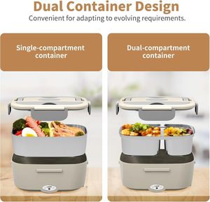 Customized Electric Lunch <b>Box</b> Accessories with 304 Stainless Steel Inner Thermal Bag Fork and Spoon for Household Use - Product Image 2