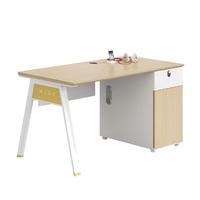 Poste de travail de bureau moderne en bois avec cloison, bureau informatique, table de direction, ensemble de mobilier de bureau pour employés, vente en gros