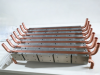 Échangeur de chaleur en cuivre, plaques de refroidissement liquide en aluminium-cuivre, plaques froides en cuivre et aluminium personnalisées