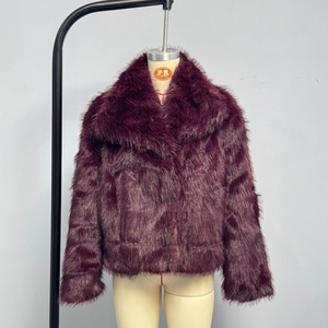 <span class=keywords><strong>Cappotto</strong></span> Corto Personalizzato in Finta <span class=keywords><strong>Pelliccia</strong></span>, Stile Vintage con Maniche Lunghe e <span class=keywords><strong>Tasche</strong></span> Laterali, Abbigliamento Femminile Chic - Product Image 3