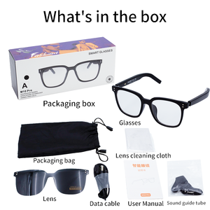 2025 M10 Pro kính thông minh BT âm nhạc cuộc gọi ngoài trời Kính mát mở tai tai tai nghe thông minh chống ánh sáng màu xanh kính mặt trời - Product Image 4