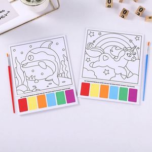 Libro de Dibujo para Niños con Logo, Set de Pintura de Acuarela y Graffiti con Encuadernación en Espiral, Tamaño y Color Personalizados, Regalo - Product Image 3