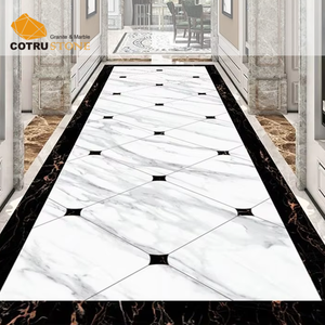 Mosaici di Lusso Moderni Personalizzati per Hotel, Piastrelle in Marmo Lucidato con Intarsio, Medaglione in Marmo con Design Unico - Product Image 5