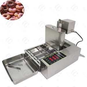Freidora de <span class=keywords><strong>Donuts</strong></span> Automática <span class=keywords><strong>PF</strong></span> de 4 Filas, Máquina Comercial Mini con Calentamiento Eléctrico de Acero Inoxidable 304, Capacidad de 1800 Piezas/hora - Product Image 3