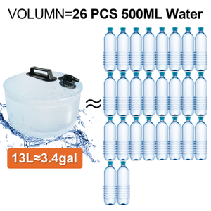 Cubo de Almacenamiento de Agua Plegable de 13L para Uso en Exteriores, Ahorra Espacio - Product Image 5