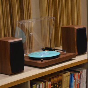 Tocadiscos retro con función BT 33/45/78RPM Disco giratorio de gramófono antiguo de 3 velocidades Audio de vinilo RCA R/L 3,5mm USB - Product Image 6