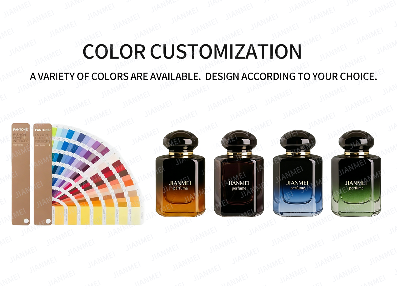 Flacon de parfum couleur personnalisée