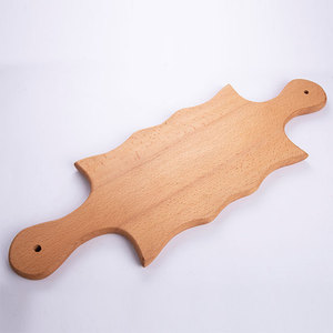 Planches à découper en bois de haute qualité, double poignée, ondulées, multifonctions, pour légumes, 64 x 20 cm, pour la cuisine - Product Image 3