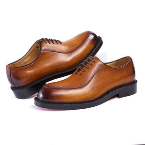 Chaussures décontractées en cuir italien de luxe sur mesure à bout pointu pour les occasions formelles, chaussures de bureau pour hommes - Product Image 1