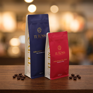 ถุงกาแฟแบบมีวาล์ว รีไซเคิลได้ พิมพ์กราเวียร์ บรรจุภัณฑ์แบบตั้งได้ เกรดอาหาร 250 กรัม 500 กรัม 1 กิโลกรัม MOQ ต่ำ รับผลิตแบบ OEM สำหรับอาหารสัตว์เลี้ยง - Product Image 1