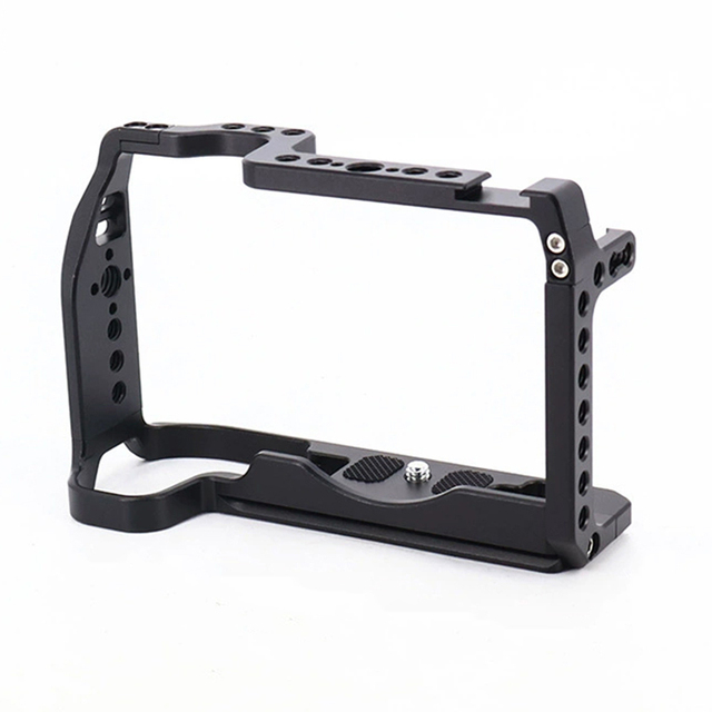 YEAH EOS-R50 Camera Cage with NATO Rail 1/4'' 3/8'' ARRI Location Hole for Canon EOS R50 Mirrorless SLR DSLR Camera