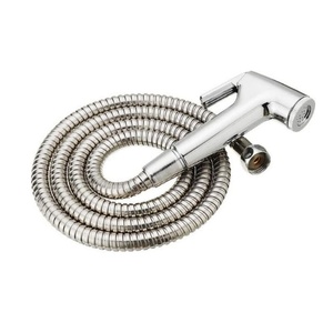 อุปกรณ์ห้องครัวห้องน้ำ ชุดฝักบัวฉีดชำระแบบพกพาพร้อมสายสแตนเลส - Product Image 6