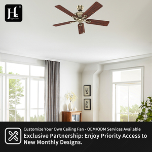 52-inch decorative chandelier <b>ceiling</b> fan for living room & dining room, vintage <b>ceiling</b> fan with <b>remote</b> <b>control</b> - Product Image 5