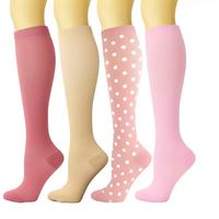 Chaussettes de compression pour femmes enceintes - Saison printemps, respirantes, durables, séchage rapide, logo sous le pied