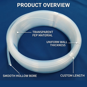 Tubo Transparente de FEP y Tubería de Plástico F46 de 12x9 <span class=keywords><strong>mm</strong></span>, 1.5 <span class=keywords><strong>mm</strong></span> de Grosor, 100 m de Longitud - Product Image 2