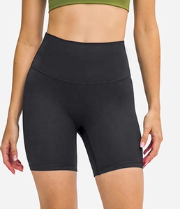 กางเกงโยคะผ้าไนลอนรัดเอวสูงสำหรับผู้หญิงกางเกงออกกำลังกายผ้าสแปนเด็กซ์ผ้าซับเหงื่อแห้งเร็วแบบสี่ทิศทาง - Product Image 5