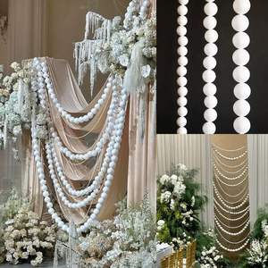 ลูกบอลโฟมประดับมุก LANJO สำหรับตกแต่งงานแต่งงาน หลายขนาด สำหรับฉากหลังงานแต่งงาน ตกแต่งเวทีกลางแจ้ง - Product Image 4