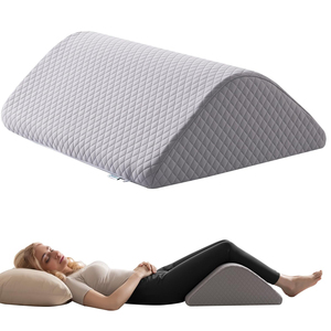 Almohada de Espuma Viscoelástica <span class=keywords><strong>para</strong></span> Rodilla, Soporte de Elevación de Piernas Postoperatorio, Funda Extraíble 100% Poliéster, Alivia <span class=keywords><strong>la</strong></span> Zona Lumbar - Product Image 1