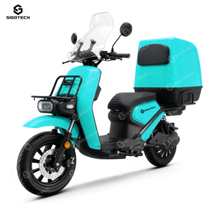 Scooter de livraison SIGOTECH personnalisé fabriqué en Chine, <span class=keywords><strong>batterie</strong></span> 72V 1500W, moto de livraison alimentaire avec boîte de livraison - Product Image 1