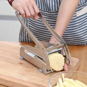 TS phụ kiện nhà bếp đa chức năng thép không gỉ Hướng dẫn sử dụng cắt thịt khoai tây cắt với xử lý thoải mái