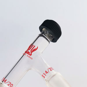 अनुकूलन प्रयोगशाला ग्लेसवेयर 75 डिग्री कोण आसवन एडाप्टर रासायनिक प्रतिरोधी बोरोसिलिकेट 3.3 ग्लास थर्मामीटर एडाप्टर - Product Image 3