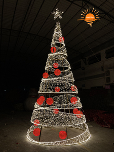 Custom Commercial 5m 6m 7m 10m 15m 20m Large Outdoor Giant Christmas <strong>Tree</strong> <strong>with</strong> <strong>Light</strong> for Shopping Mall Hotel - Product Image 5