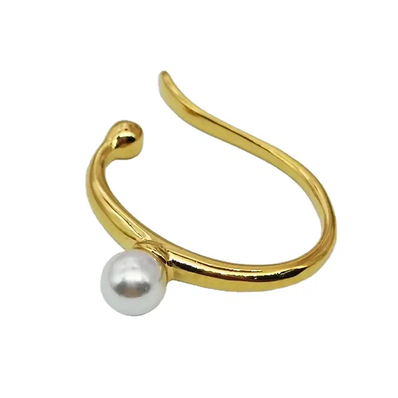 2021 nuevo estilo de la marca de diseñador elegante pearl oreja codillos de pendientes de novia joyas